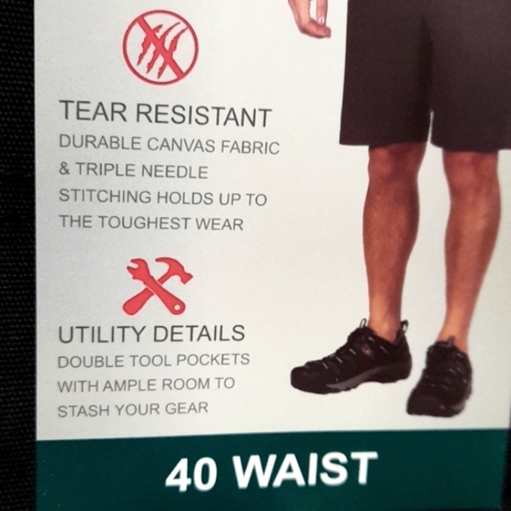 Coleman Stretch Utility Sports Men's Size 40 Resistant Work shorts … - Picture 3 of 12